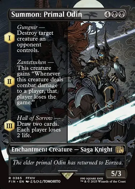 Summon: Primal Odin, Magic card FIN 365 — Final Fantasy set
