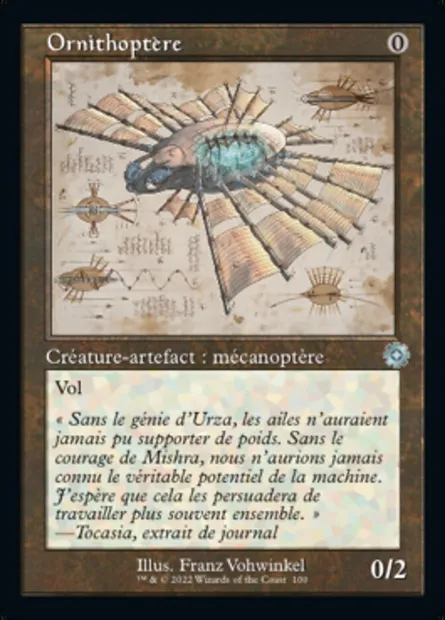 Ornithoptère, carte Magic BRR 100 — extension The Brothers' War Retro Artifacts
