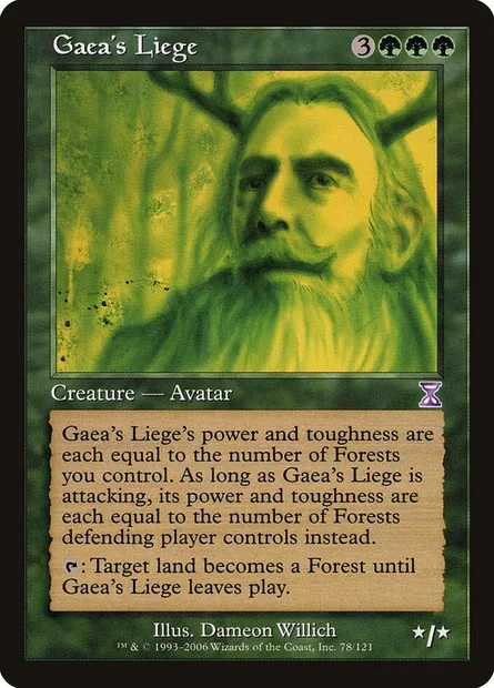 Gaea's Liege, Magic card TSB 78 — Time Spiral Timeshifted set