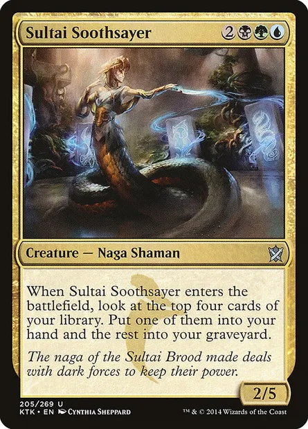 Sultai Soothsayer, Magic card KTK 205 — Khans of Tarkir set