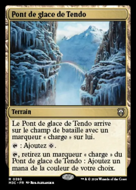 Pont de glace de Tendo, carte Magic M3C 393 — extension Modern Horizons 3 Commander