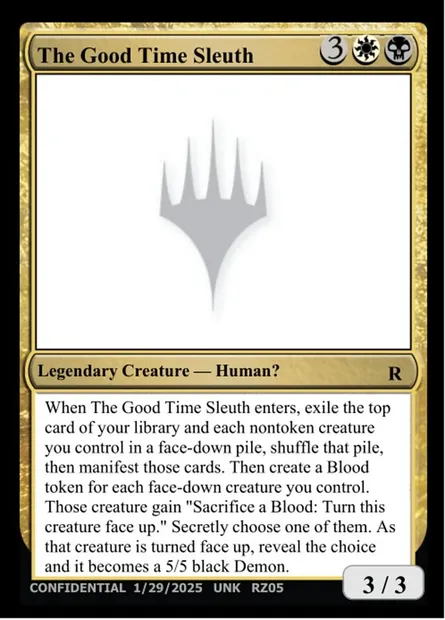 The Good Time Sleuth, carte Magic UNK RZ05h — extension Unknown Event
