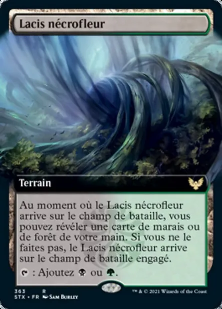 Lacis nécrofleur, carte Magic STX 363 — extension Strixhaven: l'Académie des Mages