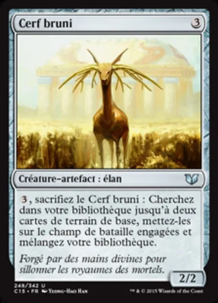 Cerf bruni, carte Magic C15 248 — extension Commander 2015