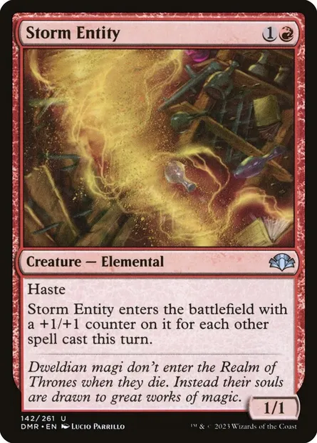 Storm Entity, Magic card DMR 142 — Dominaria Remastered set