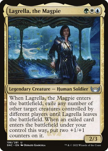 Lagrella, the Magpie, Magic card SNC 196 — Streets of New Capenna set