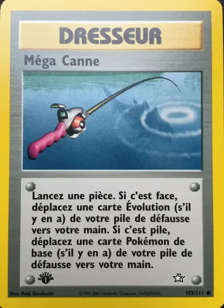 Méga Canne, carte Pokémon NG 103 — extension Neo Genesis