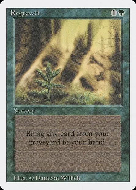 Regrowth, Magic card 3ED 214 — Revised Edition set