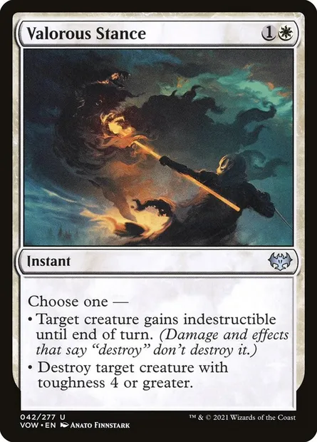 Valorous Stance, Magic card VOW 42 — Innistrad: Crimson Vow set