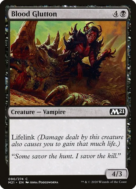 Blood Glutton, Magic card M21 90 — Core Set 2021 set