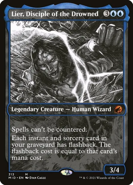 Lier, Disciple of the Drowned, Magic card MID 313 — Innistrad: Midnight Hunt set