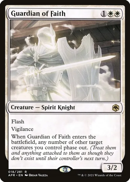 Guardian of Faith, Magic card AFR 18 — Adventures in the Forgotten Realms set