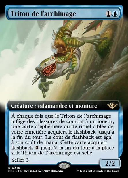 Triton de l'archimage, carte Magic OTJ 316 — extension Outlaws of Thunder Junction