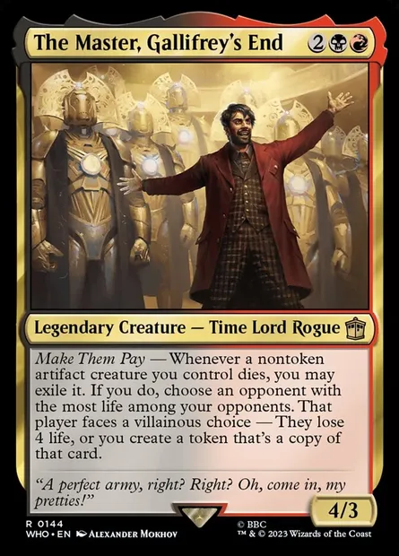 The Master, Gallifrey's End, Magic card WHO 144 — Doctor Who set