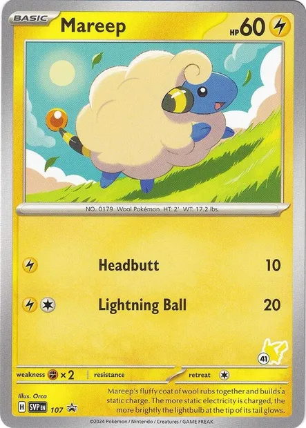 Mareep, Pokémon card BA24 107-41 — Battle Academy 2024 set