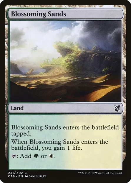 Blossoming Sands, Magic card C19 231 — Commander 2019 set