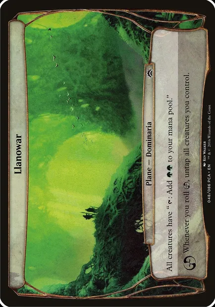 Llanowar, Magic card OPCA 48 — Planechase Anthology Planes set