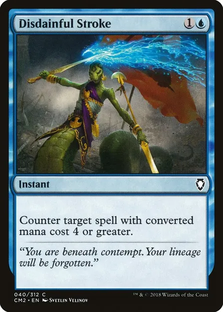 Botte dédaigneuse, carte Magic CM2 40 — extension Commander Anthology Volume II