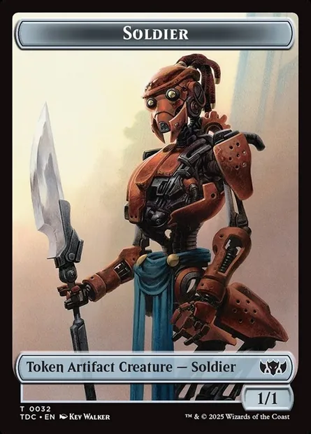 Soldier, Magic card TTDC 32 — Tarkir: Dragonstorm Commander Tokens set