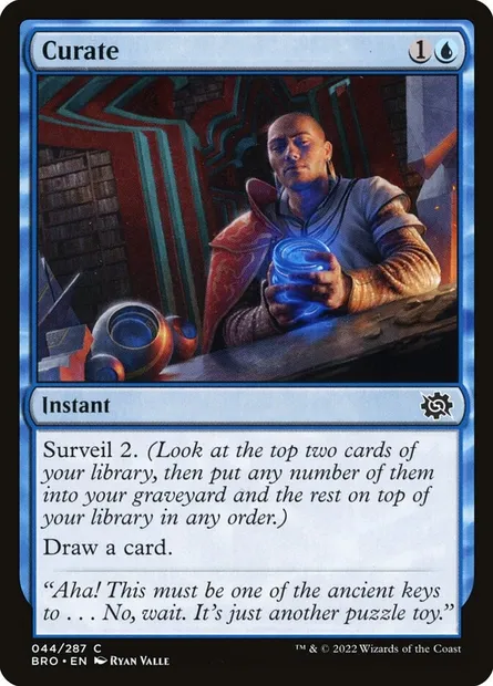 Curate, Magic card BRO 44 — The Brothers' War set