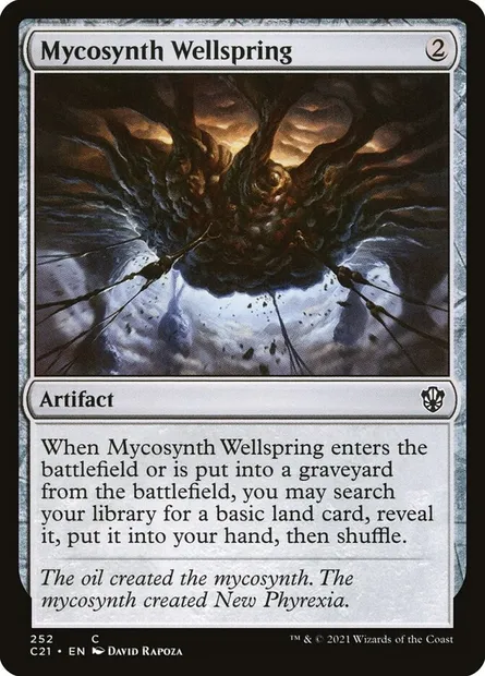 Mycosynth Wellspring, Magic card C21 252 — Commander 2021 set