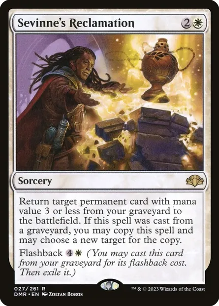 Sevinne's Reclamation, Magic card DMR 27 — Dominaria Remastered set