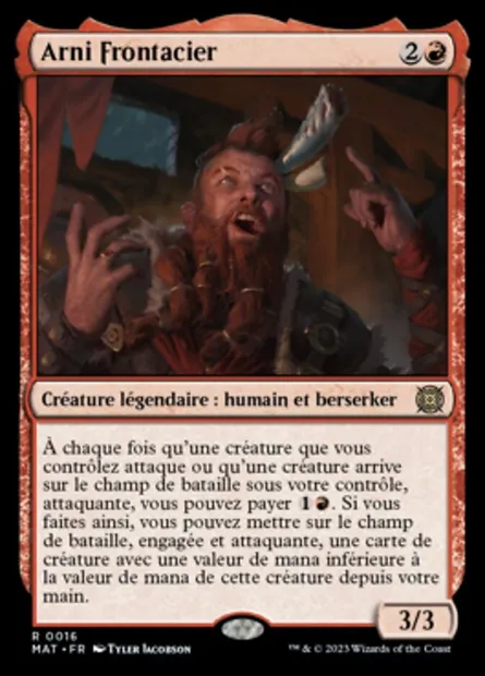 Arni Frontacier, carte Magic MAT 16 — extension L'invasion des machines : le jour d'après