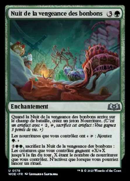 Nuit de la vengeance des bonbons, carte Magic WOE 178 — extension Wilds of Eldraine