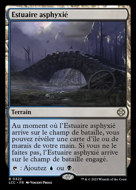 Estuaire asphyxié, carte Magic LCC 322 — extension The Lost Caverns of Ixalan Commander