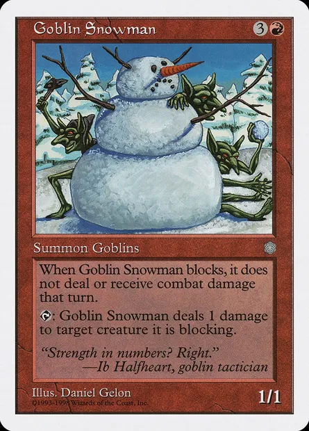 Goblin Snowman, Magic card ATH 39 — Anthologies set