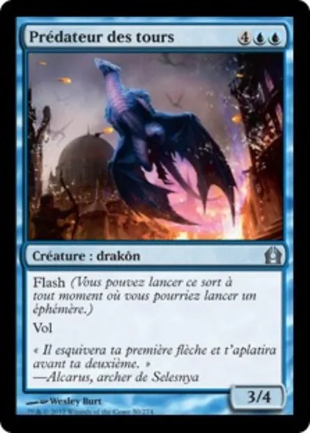 Prédateur des tours, carte Magic RTR 50 — extension Retour à Ravnica