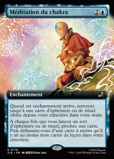 Méditation du chakra, carte Magic TLE 179 — extension Avatar: The Last Airbender Eternal