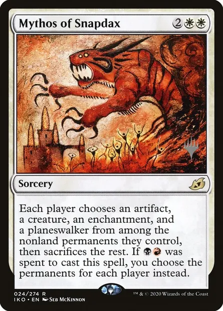 Mythe de Snapdax, carte Magic PIKO 24p — extension Ikoria: Lair of Behemoths Promos
