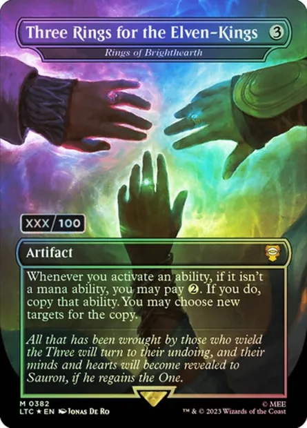 Rings of Brighthearth, Magic card LTC 382z — Tales of Middle-earth Commander set