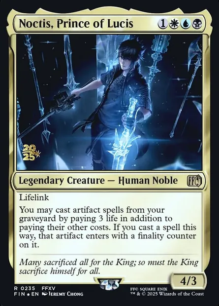 Noctis, Prince of Lucis, Magic card PFIN 235s — Final Fantasy Promos set