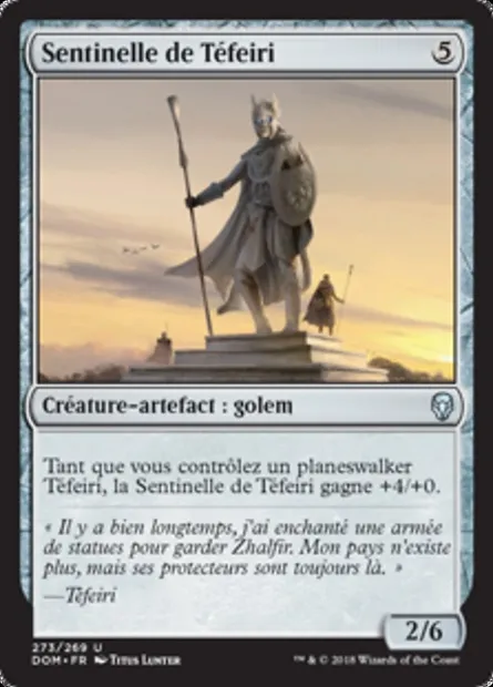 Sentinelle de Téfeiri, carte Magic DOM 273 — extension Dominaria