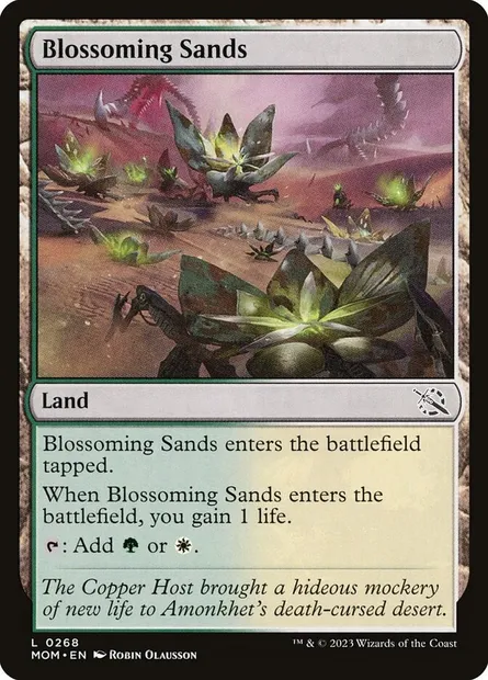 Blossoming Sands, Magic card MOM 268 — March of the Machine set