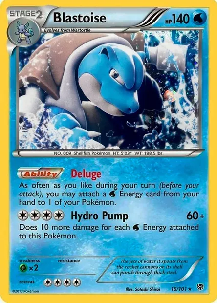 Blastoise, Pokémon card TDX 016-4 — Theme Deck & Blisters Exclusives set