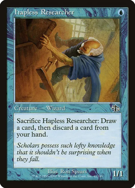 Chercheur infortuné, carte Magic JUD 42 — extension Jugement