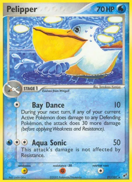Pelipper, Pokémon card DX 21 — Deoxys set