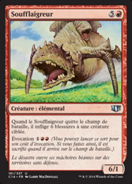 Soufflaigreur, carte Magic C14 181 — extension Commander 2014