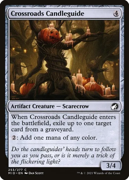 Crossroads Candleguide, Magic card MID 253 — Innistrad: Midnight Hunt set