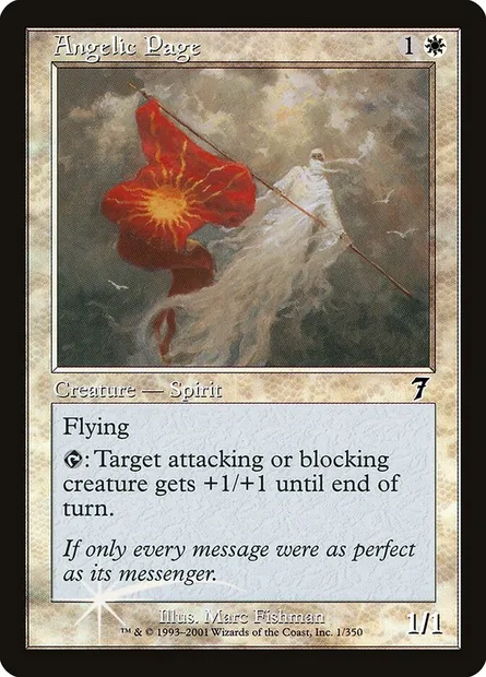 Angelic Page, Magic card 7ED 1★ — Seventh Edition set