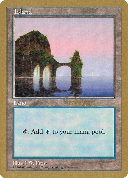 Island, Magic card WC97 pm434 — World Championship Decks 1997 set