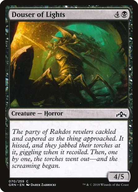 Douser of Lights, Magic card GRN 70 — Guilds of Ravnica set