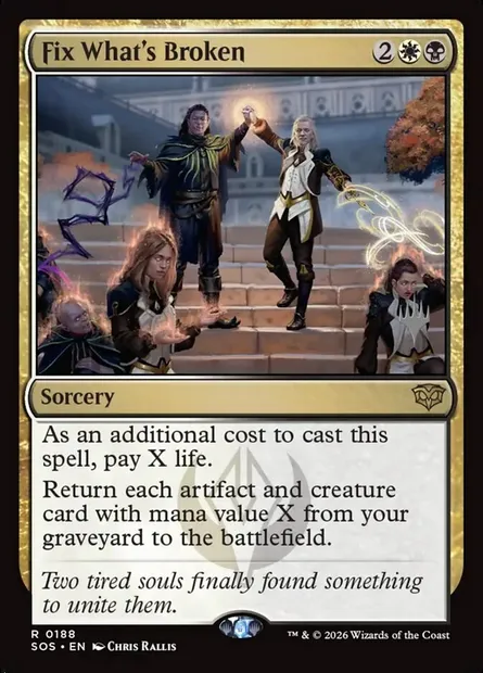 Fix What's Broken, Magic card PSOS 188p — Secrets of Strixhaven Promos set