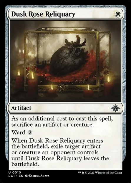 Dusk Rose Reliquary, Magic card LCI 10 — The Lost Caverns of Ixalan set