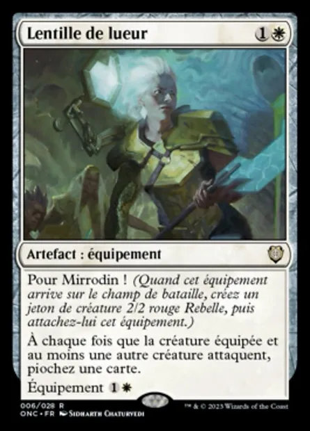 Lentille de lueur, carte Magic ONC 6 — extension Phyrexia: All Will Be One Commander