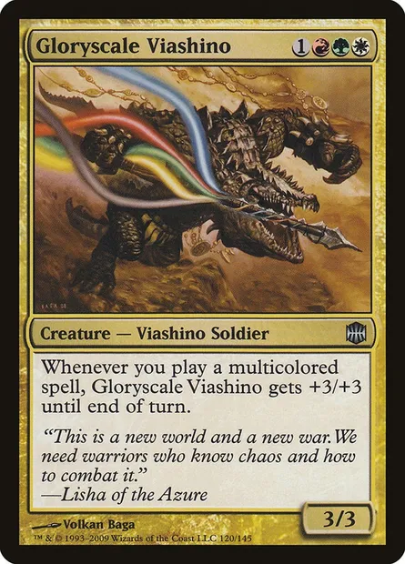 Gloryscale Viashino, Magic card ARB 120 — Alara Reborn set