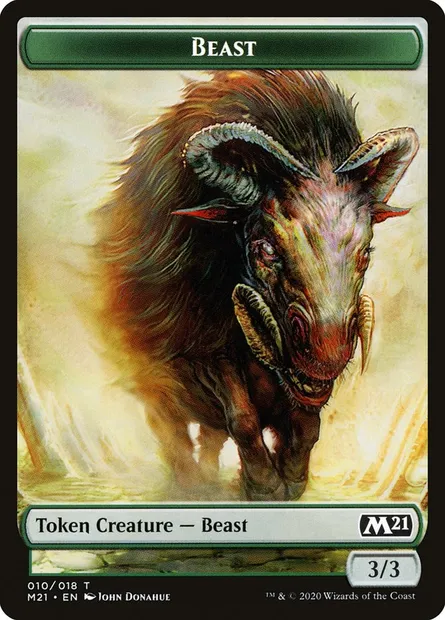 Beast, Magic card TM21 10 — Core Set 2021 Tokens set
